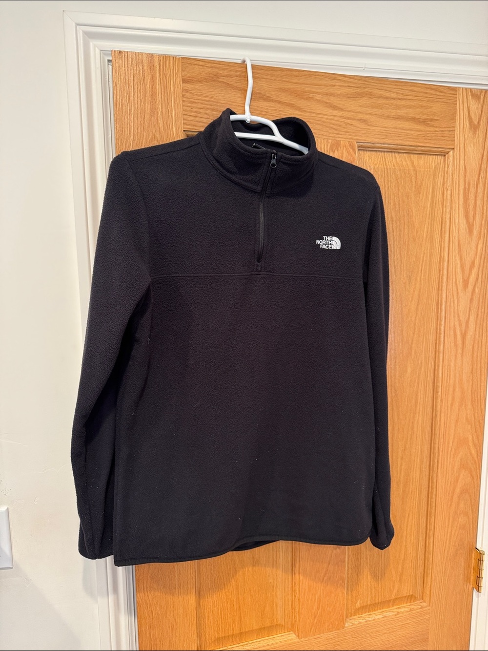 The North Face Black Half-Zip Microfleece Pullover